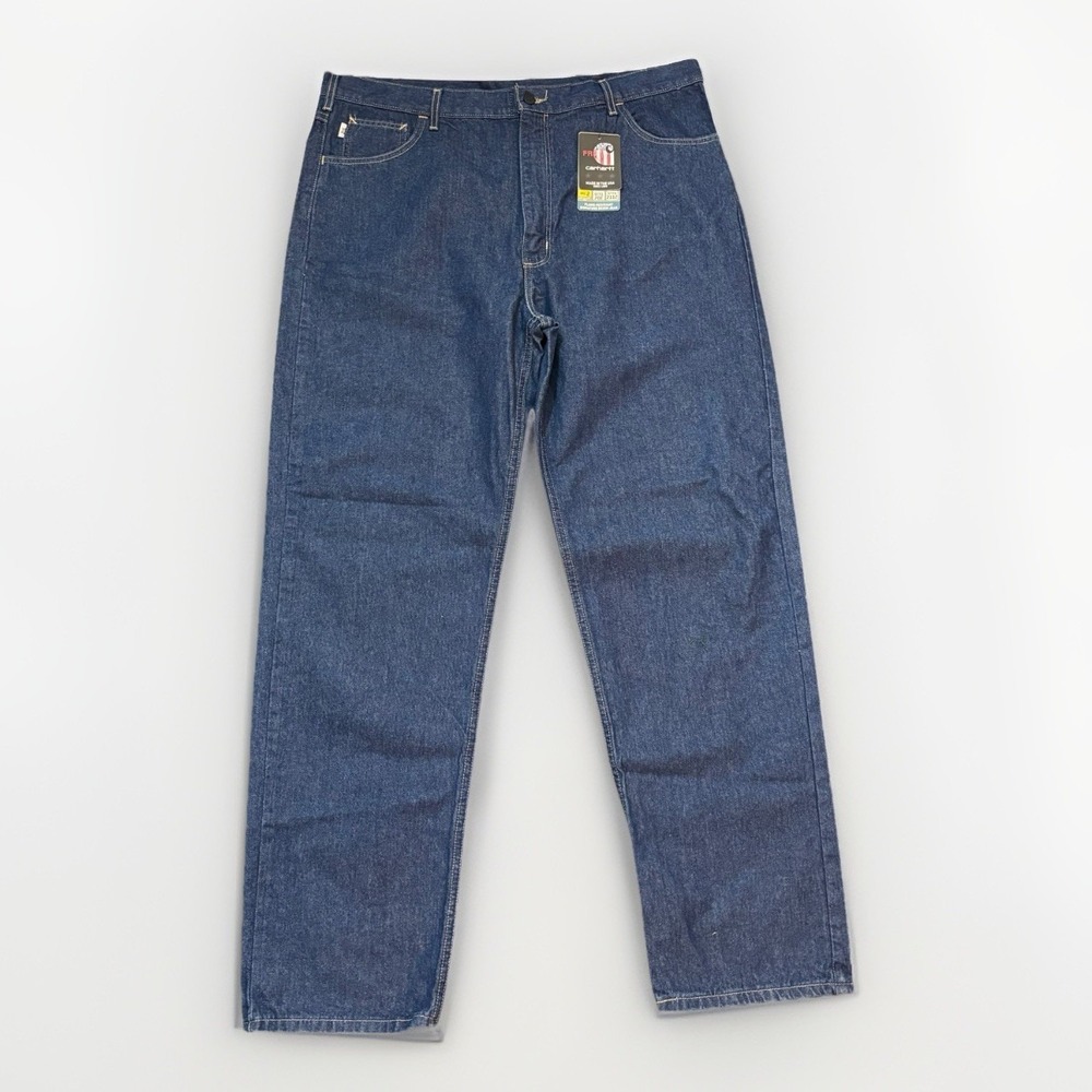 Carhartt FR Signature Denim Jeans Men's 42x36 Flame Resistant NWT‎